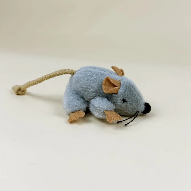 Plush Mouse Cat Toy – Soft Indoor Chew & Chase Play