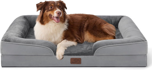 Orthopedic Dog Sofa Bed – Waterproof, Supportive Bolster