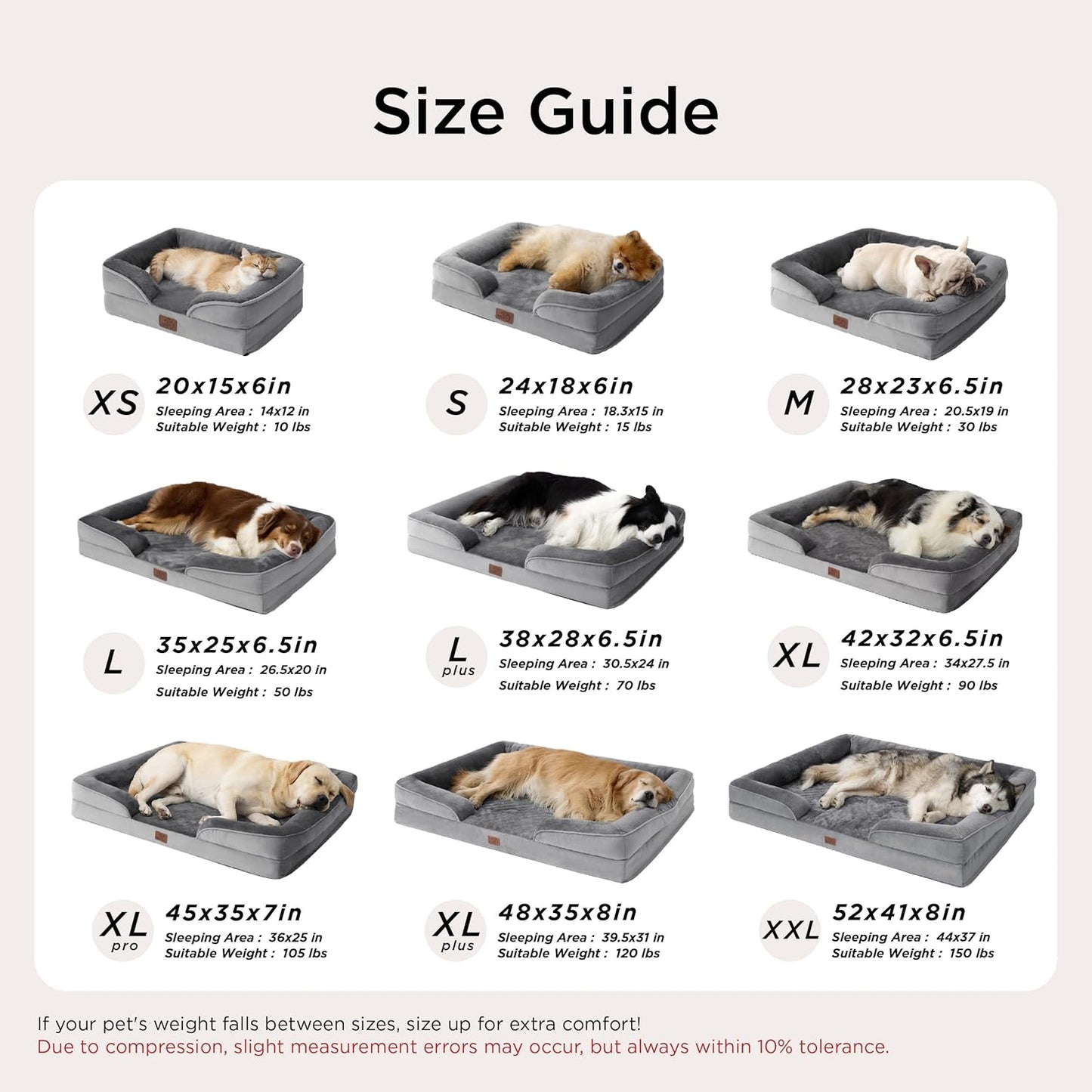 Orthopedic Dog Sofa Bed – Waterproof, Supportive Bolster