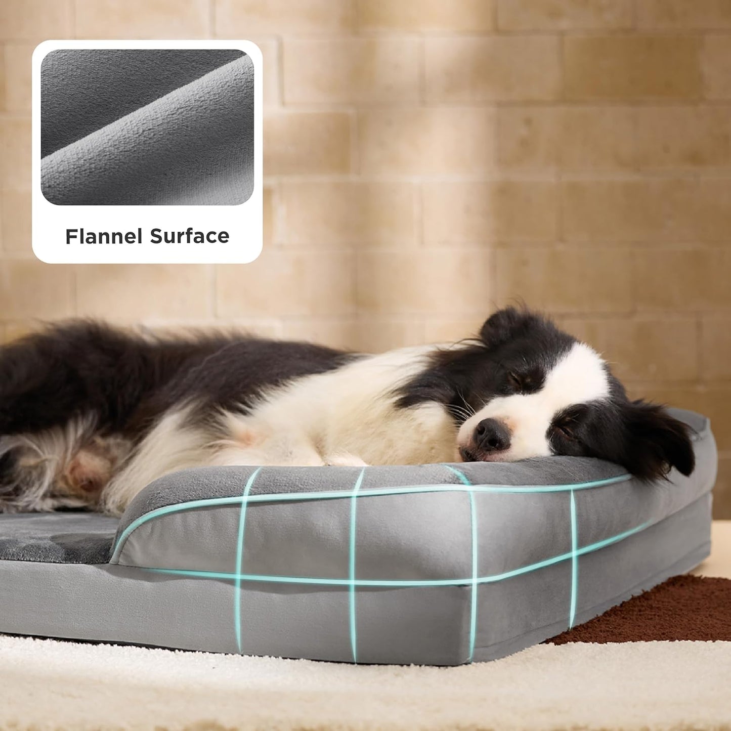 Orthopedic Dog Sofa Bed – Waterproof, Supportive Bolster