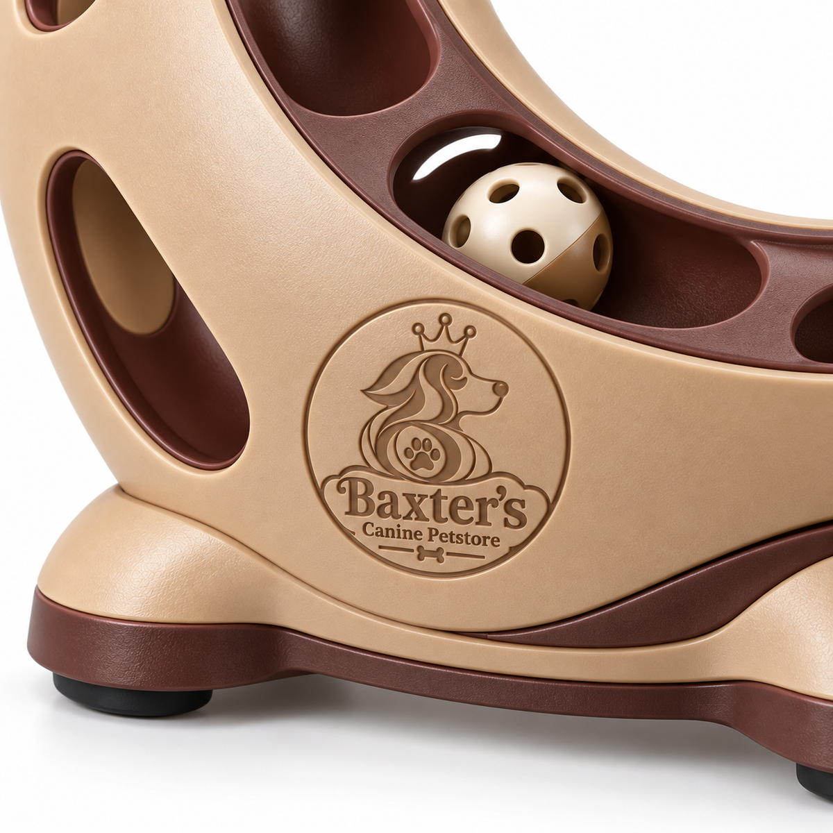 Baxter’s Crescent Interactive Ball Track Cat Toy