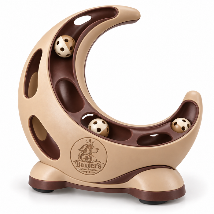 Baxter’s Crescent Interactive Ball Track Cat Toy