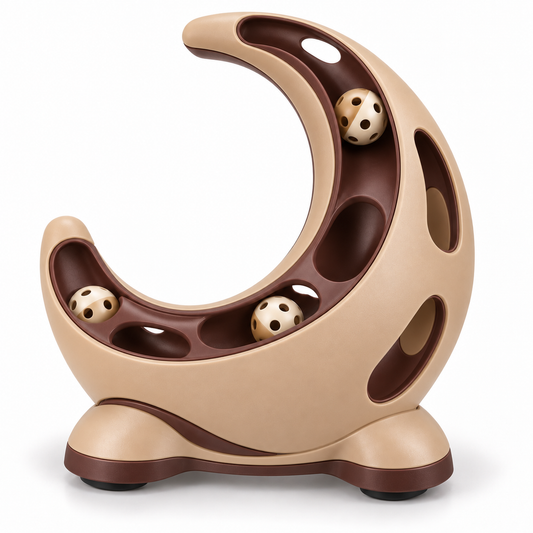 Baxter’s Crescent Interactive Ball Track Cat Toy