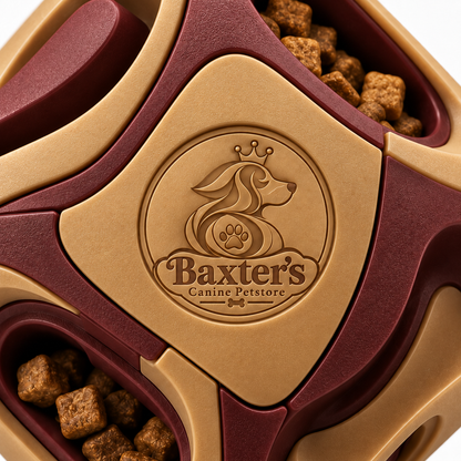 Baxter’s Multi-Compartment Interactive Treat Puzzle Feeder for Dogs