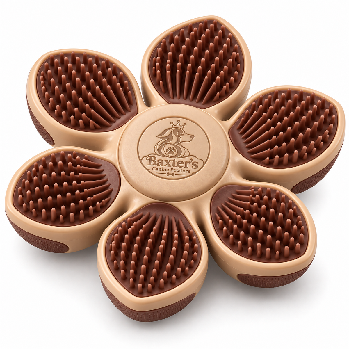 Baxter’s Textured Paw-Cleaning Mat – Six-Zone Bristle Surface for Dogs