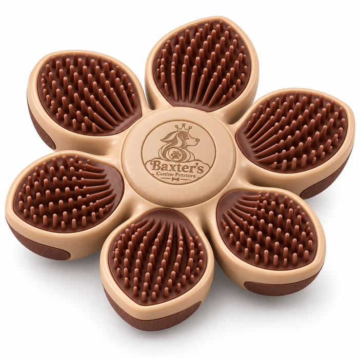 Baxter’s Textured Paw-Cleaning Mat – Six-Zone Bristle Surface for Dogs