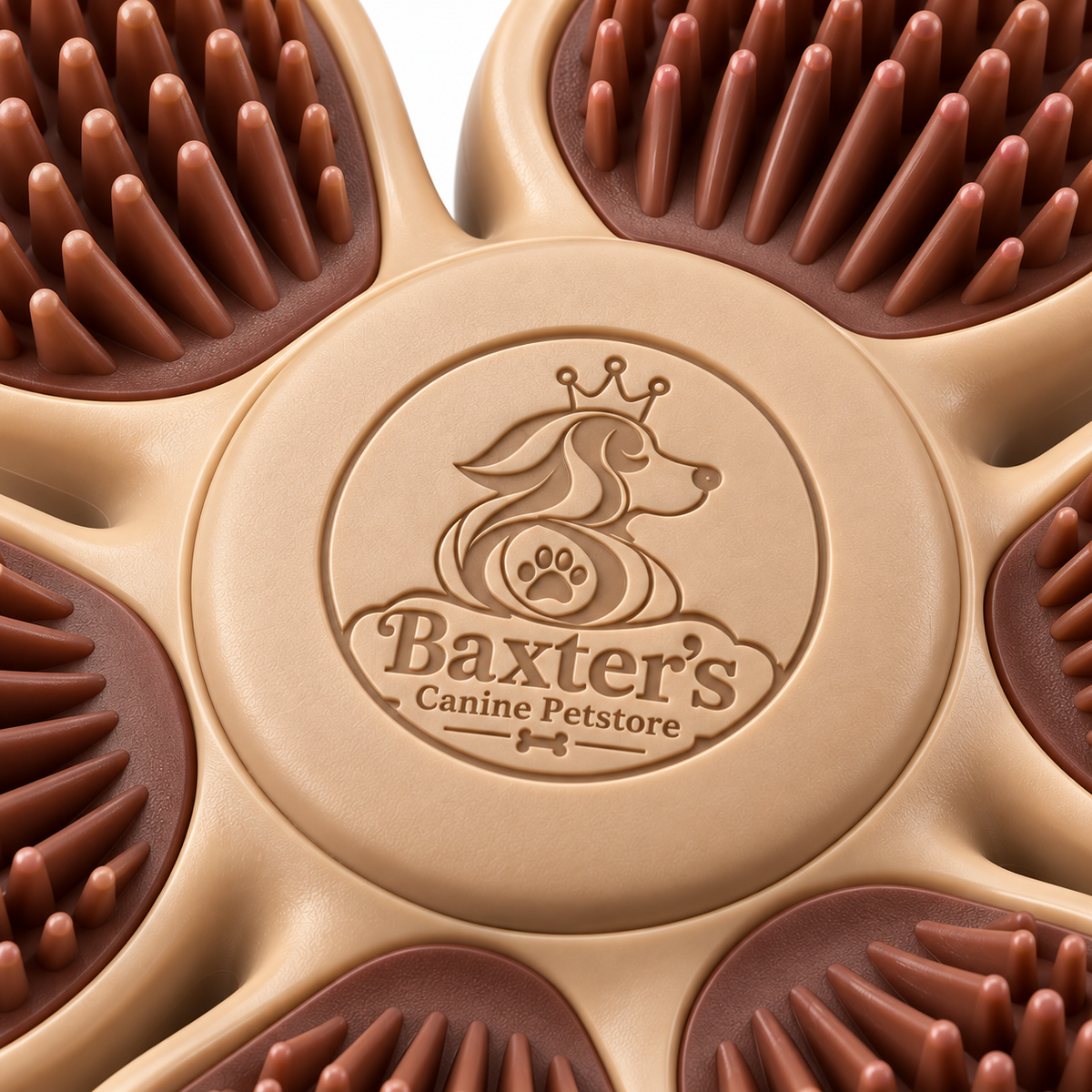 Baxter’s Textured Paw-Cleaning Mat – Six-Zone Bristle Surface for Dogs