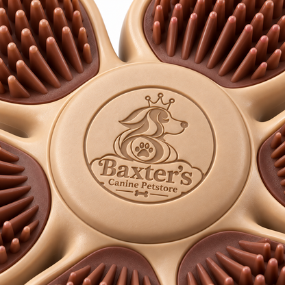 Baxter’s Textured Paw-Cleaning Mat – Six-Zone Bristle Surface for Dogs