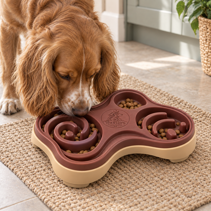 Baxter’s Three-Zone Slow Feeder Bowl – Maze Feeding Design for Dogs