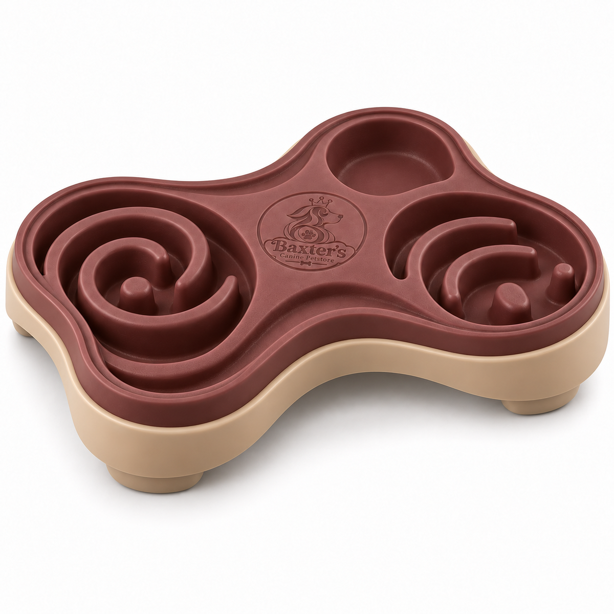 Baxter’s Three-Zone Slow Feeder Bowl – Maze Feeding Design for Dogs