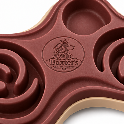 Baxter’s Three-Zone Slow Feeder Bowl – Maze Feeding Design for Dogs