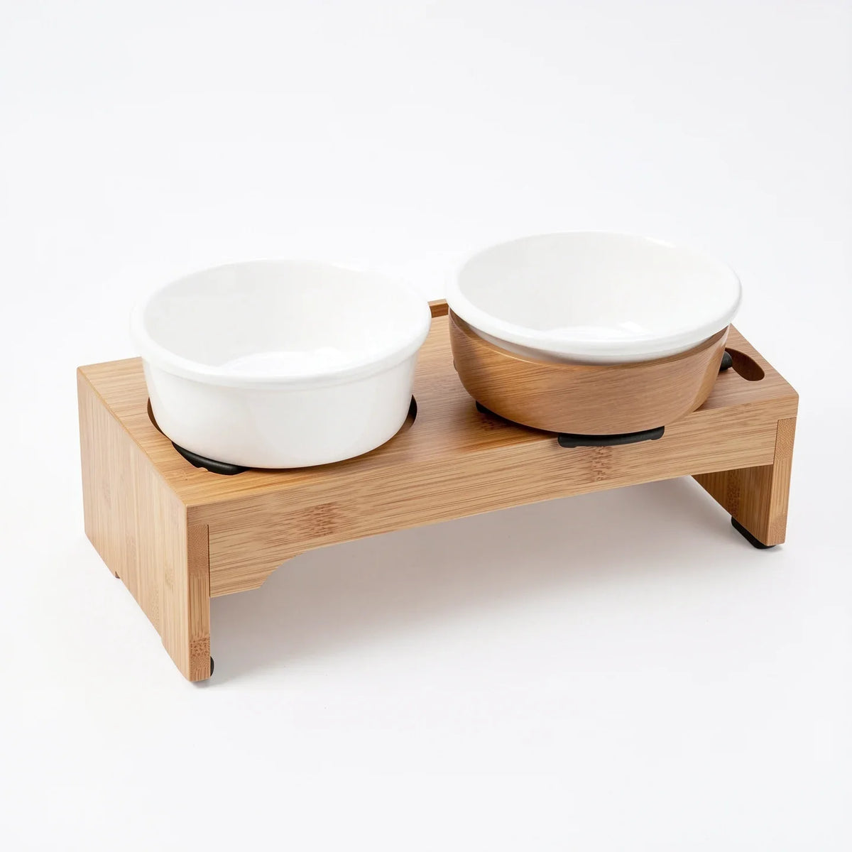Raised Non-Slip Ceramic Pet Bowl Set for Dogs & Cats