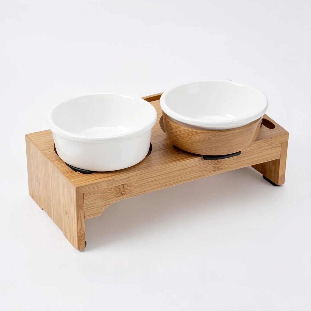 Raised Non-Slip Ceramic Pet Bowl Set for Dogs & Cats