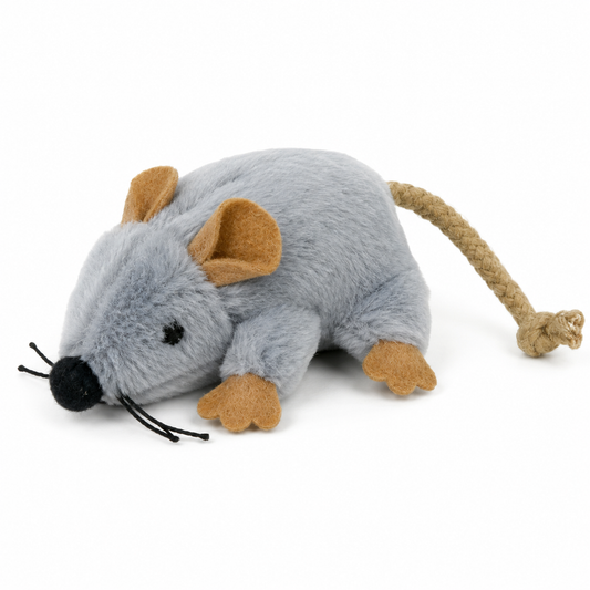 Plush Mouse Cat Toy – Soft Indoor Chew & Chase Play
