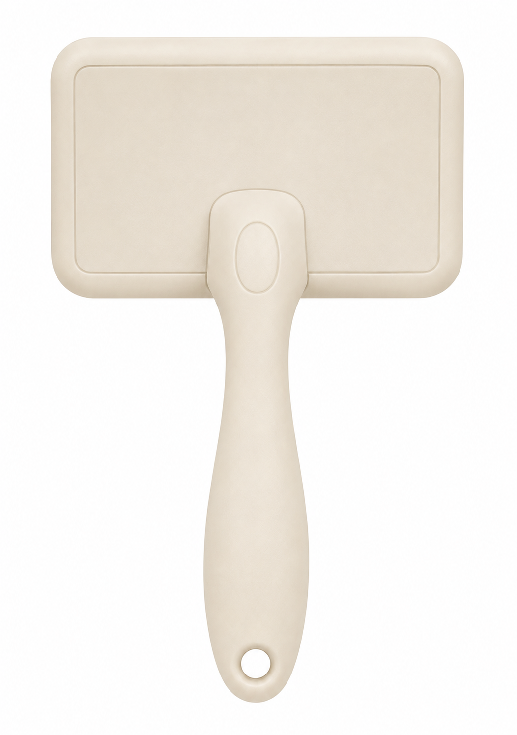 Rectangular Self-Cleaning Slicker Brush for Cats – Cream