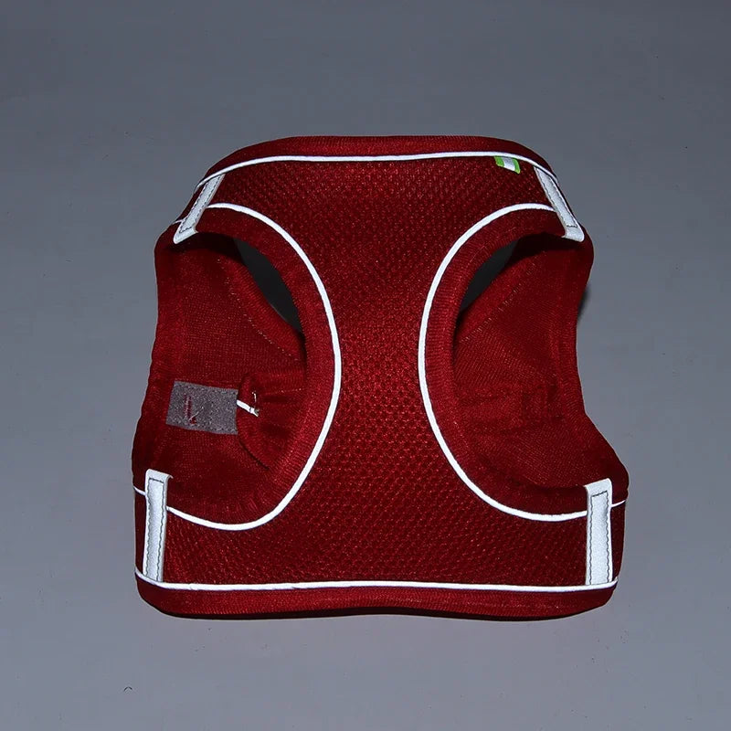 Adjustable Reflective Pet Harness Set With Leash