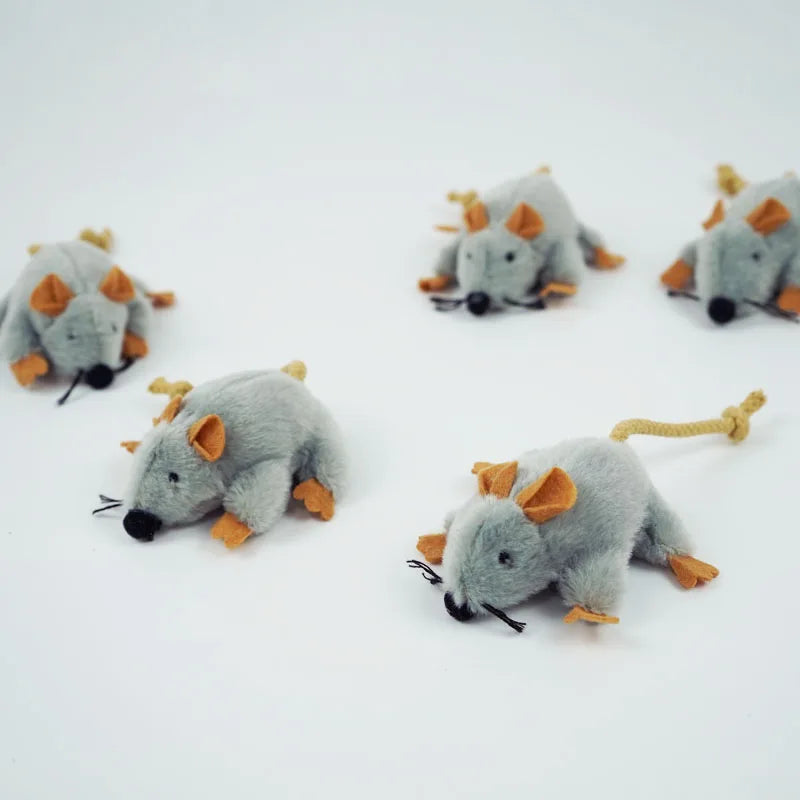 Plush Mouse Cat Toy – Soft Indoor Chew & Chase Play
