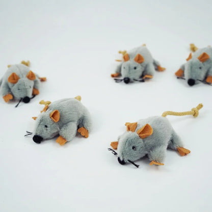Plush Mouse Cat Toy – Soft Indoor Chew & Chase Play